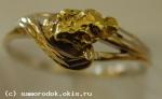 Кольцо с самородками золота 1СК721716 2,3-2,9гр
