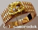 Кольцо с самородком золота 1С110067 6,5гр